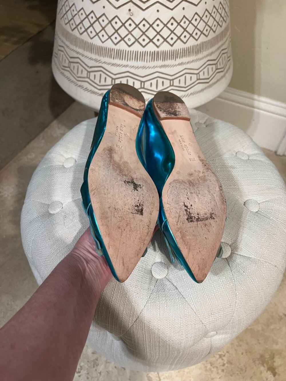 Kate Spade Turquoise Flats - Picture 7 of 8